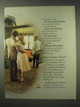 1984 Hilton Hotels Ad - I Really Hate to Leave - £14.56 GBP