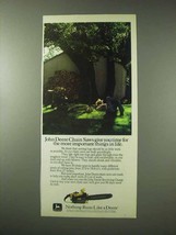 1984 John Deere Chain Saws Ad - More Important Things - £14.45 GBP