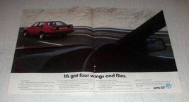 1986 Volkswagen Jetta GT Car Ad - Four Wings and Flies - £14.62 GBP