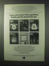 1984 Kodak Workshop Series Books Ad - The Answers - £14.46 GBP