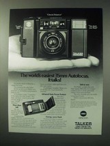 1984 Minolta Talker Camera Ad - Easiest It Talks! - $18.49