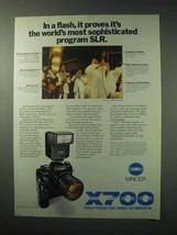 1984 Minolta X-700 Camera Ad - Most Sophisticated - £14.54 GBP