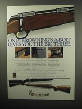 1987 Browning A-Bolt Rifle Ad - Stainless Stalker - $18.49