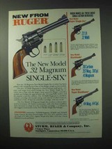 1984 Ruger .32 Magnum Single-Six Revolver Ad - $18.49