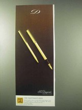 1984 S.T. Dupont Pen Ad - The Craftsman's Pens - $18.49