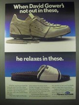 1984 Scholl Fitness Sandale Ad - David Gower - $18.49