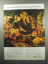 1987 Kmart Ad - Martha Stewart had People to Dinner - £14.74 GBP