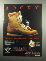 1987 Rocky Stalker Series Waterproof Boots Ad - £14.76 GBP