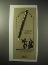 1985 Cross Classic Black Fountain Pen Ad - At Audition - £14.81 GBP