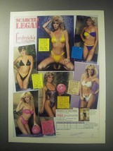 1985 Frederick&#39;s of Hollywood Swimsuits Ad - Scarcely - £14.72 GBP