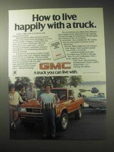 1985 GMC S-15 Jimmy Truck Ad - Live Happily - $18.49