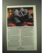 1985 Leupold Hunting Binoculars Ad! - £14.69 GBP