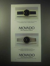 1985 Movado Museum, Museum Sports Edition Watch Ad - $18.49