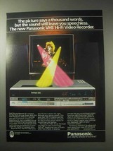 1985 Panasonic PV-1740 VHS Hi-Fi Recorder Ad - $18.49