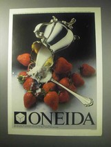 1985 Oneida Silver Ad - Marquette Spoon, Joanne Pitcher - $18.49
