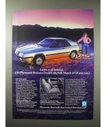 1985 Plymouth 5/50 Turismo Duster Car Ad - Leave It - £14.78 GBP