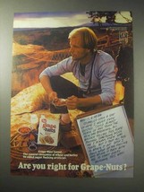 1985 Post Grape-Nuts Cereal Ad - Are You Right? - £14.50 GBP