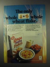 1985 Post Grape-nuts Flakes Cereal Ad - Whole Wheat - £14.78 GBP