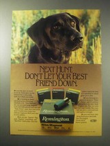 1985 Remington Ammunition Ad - Don't Let Friend Down - $18.49