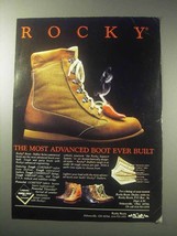 1985 Rocky Boots Ad - Most Advanced Boot Ever Built - £14.76 GBP