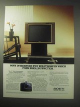1985 Sony 27&quot; Ultra-Contemporary Trinitron TV Ad - £14.53 GBP