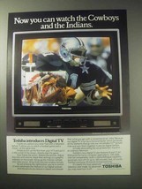 1985 Toshiba Digital TV Ad - Watch Cowboys and Indians - $18.49