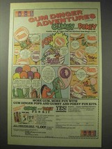 1986 Brach&#39;s Gum Dinger Pops Ad - Gumby, Pokey - £14.82 GBP