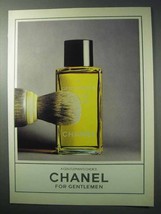 1986 Chanel Gentleman&#39;s After Shave Ad - £14.90 GBP