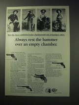 1986 Colt Revolvers Ad - Rest Over an Empty Chamber - $14.99