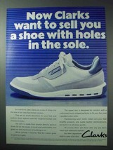 1986 Clarks Sportstrek Trainers Ad - Holes in the Sole - £14.44 GBP