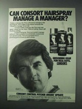 1986 Consort Hair Spray Ad - Tony LaRussa - $18.49