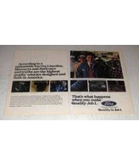 1986 Ford Motors Ad - A Nationwide Survey - £14.78 GBP