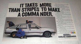 1986 GM Vauxhall Cavalier Commander Car Ad - Stripes - $18.49