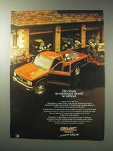 1986 GMC S-15 4x4 Pickup Ad - The Classic Enthusiast - $18.49