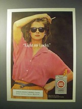 1986 Lucky Strike Lights Cigarettes Ad - Light my Lucky - NICE - £14.60 GBP