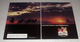 1986 Marlboro Cigarettes Ad - Come To Where Flavor Is - £14.50 GBP