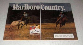1986 Marlboro Cigarettes Ad - Marlboro Man, Cowboy - £14.50 GBP
