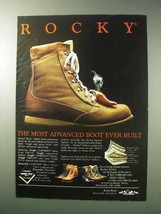 1986 Rocky Boots Ad - The Most Advanced Ever - £14.76 GBP