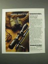 1986 Swarovski Binoculars and Scopes Ad - Wapiti - £14.61 GBP