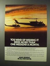 1986 U.S. Army Reserve Ad - Wishing It Were More - £14.55 GBP