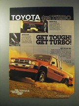 1986 Toyota 4x4 Turbo SR5 Xtracab Sport Truck Ad - £14.87 GBP