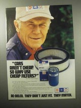 1987 AC-Delco Parts Ad - Chuck Yeager - Cars Aren&#39;t Cheap - £14.61 GBP