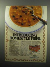 1987 Campbell's Homestyle Bean Soup Ad - Fiber - $18.49
