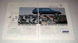 1987 Fiat Regata Car Ad - The Distinctive Alternative - $18.49