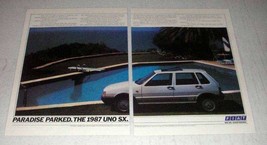 1987 Fiat Uno SX Car Ad - Paradise - £14.78 GBP