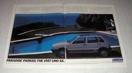 1987 Fiat Uno SX Car Ad - Paradise Parked - £14.48 GBP