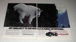 1987 Honda FourTrax 4x4 ATV Ad - Any Similarity - $14.99