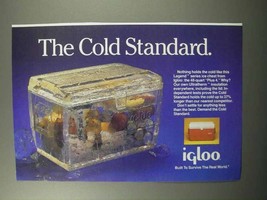 1987 Igloo Legend Series Ice Chest Ad - Cold Standard - $18.49