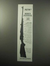 1987 Interarms Marx X Miniture M98 Mauser Rifle Ad - £14.61 GBP