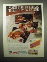 1987 Kmart Agfa Focal Premium Film Ad - Holidays Better - £14.78 GBP